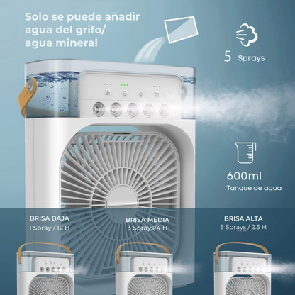 Ventilador + Humidificador: 2 en 1