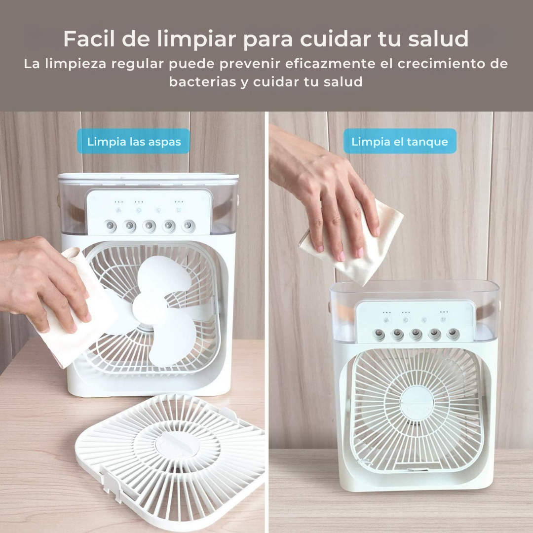 Ventilador + Humidificador: 2 en 1