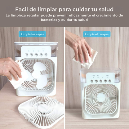 Ventilador + Humidificador: 2 en 1