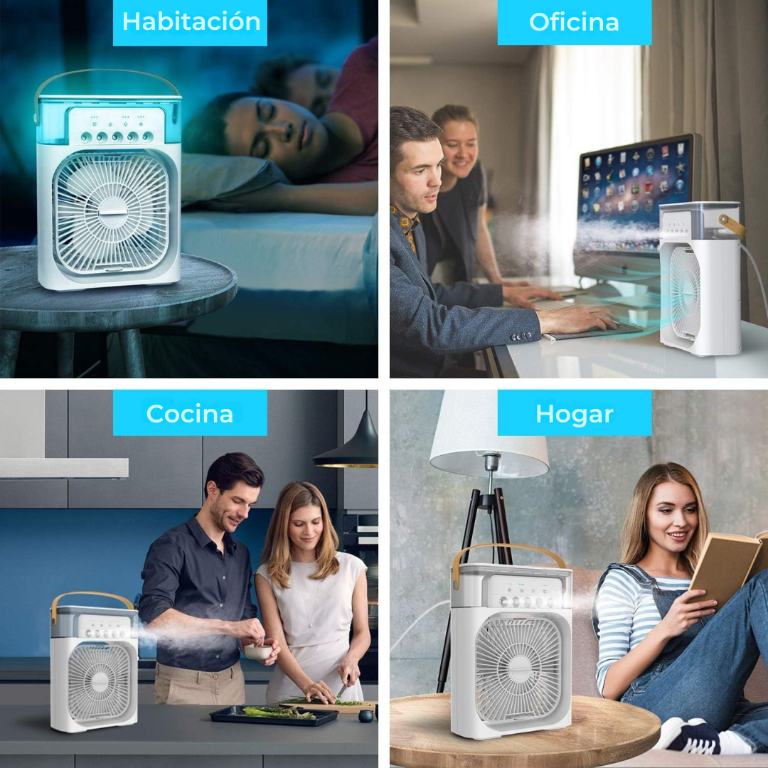 Ventilador + Humidificador: 2 en 1